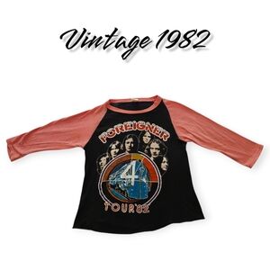 Vtg '82 Concert T-Shirt Foreigner